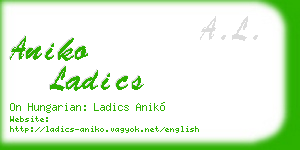 aniko ladics business card